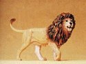 Wild Animal Figures, 1/24 - 1/25 Scale -- Lion Standing, 1/25, Preiser Kg 47503