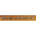 Modern German Army Post-1945 - Unpainted Figures -- Riflemen, Armored Infantry, Engineers and Militar, HO, Preiser Kg 16506
