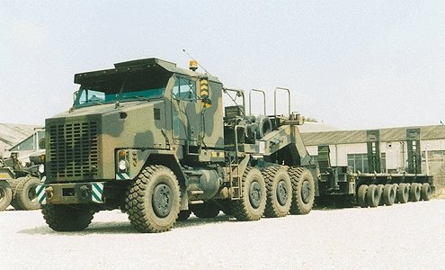 Military - US/NATO - Heavy Trucks (Resin & Metal Kit) -- Oshkosh M1070 Heavy Equipment Transp, HO, Trident Miniatures 81001