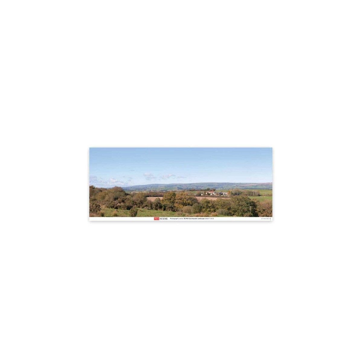 Backscene Photographic Background 95 x 13′ 240 x 33.3cm -- Countryside, All Scales, Peco SKP04