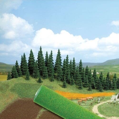 Grass Mat -- Dark Green 39-3/8 x 98-7/16′ 100 x 250cm, All Scales, Busch Gmbh & Co Kg 7280