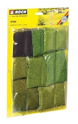 Grass Fiber Assortment -- Short - 1/16 & 3/32′ .16 & .24cm Long, All Scales, Noch Gmbh & Co 7066