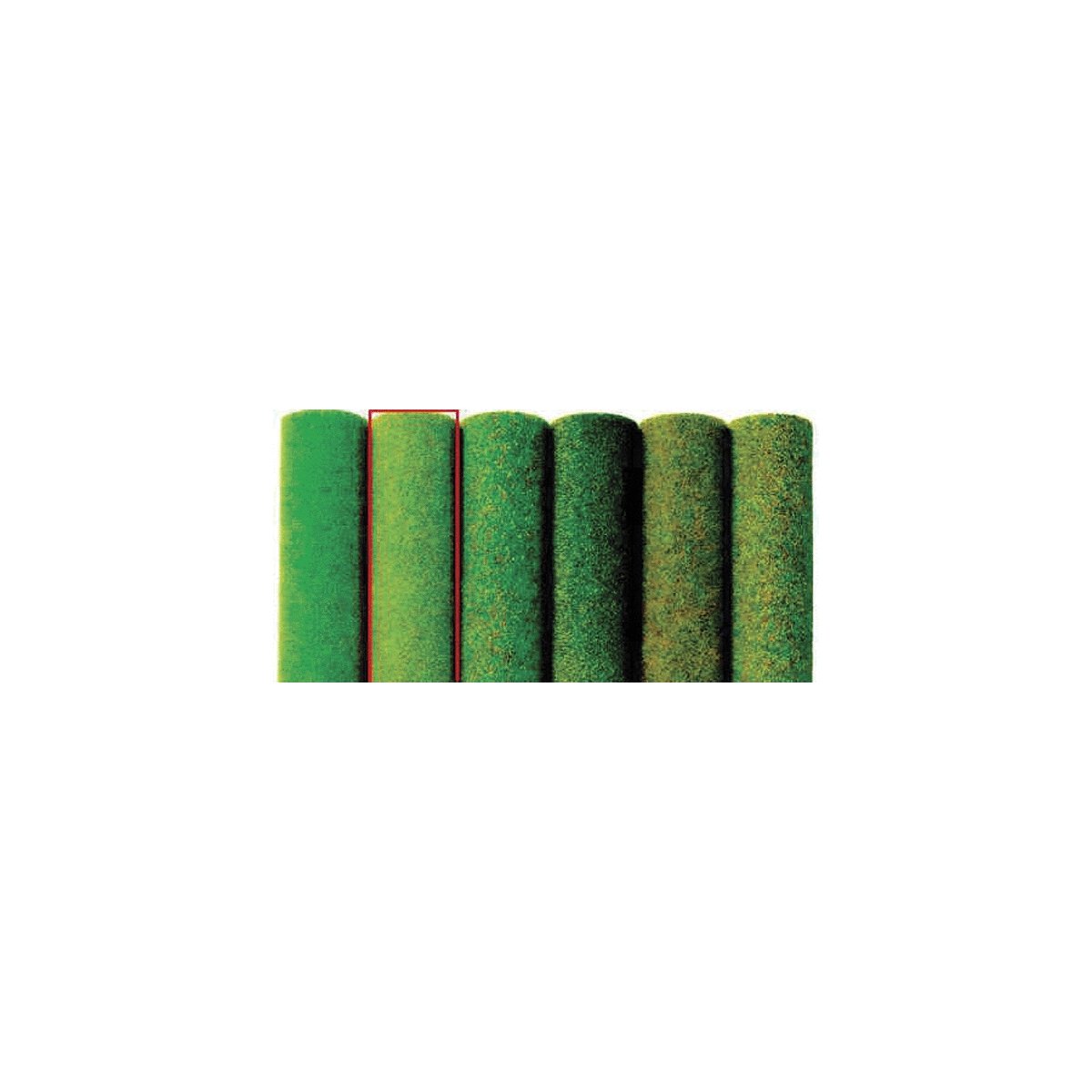 Large Grass Mat -- Spring 79 x 32′, 200 x 80cm, HO, Busch Gmbh & Co Kg 7231