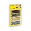 Grass Tufts -- Muted Colors 1/4′ 6mm Fibers pkg(104), All Scales, Noch Gmbh & Co 7009