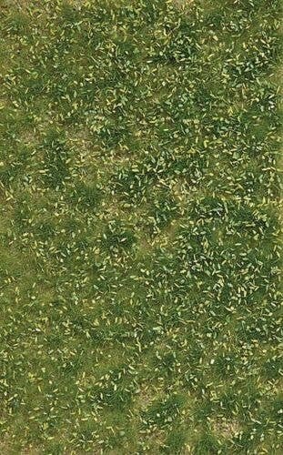 Grass Tuft Sheet -- Spring Weed Tufts 3/16` .4cm Tall, 5-7/16 x 3-7/16` 13.8 x 8.8cm, All Scales, Busch Gmbh & Co Kg 3541