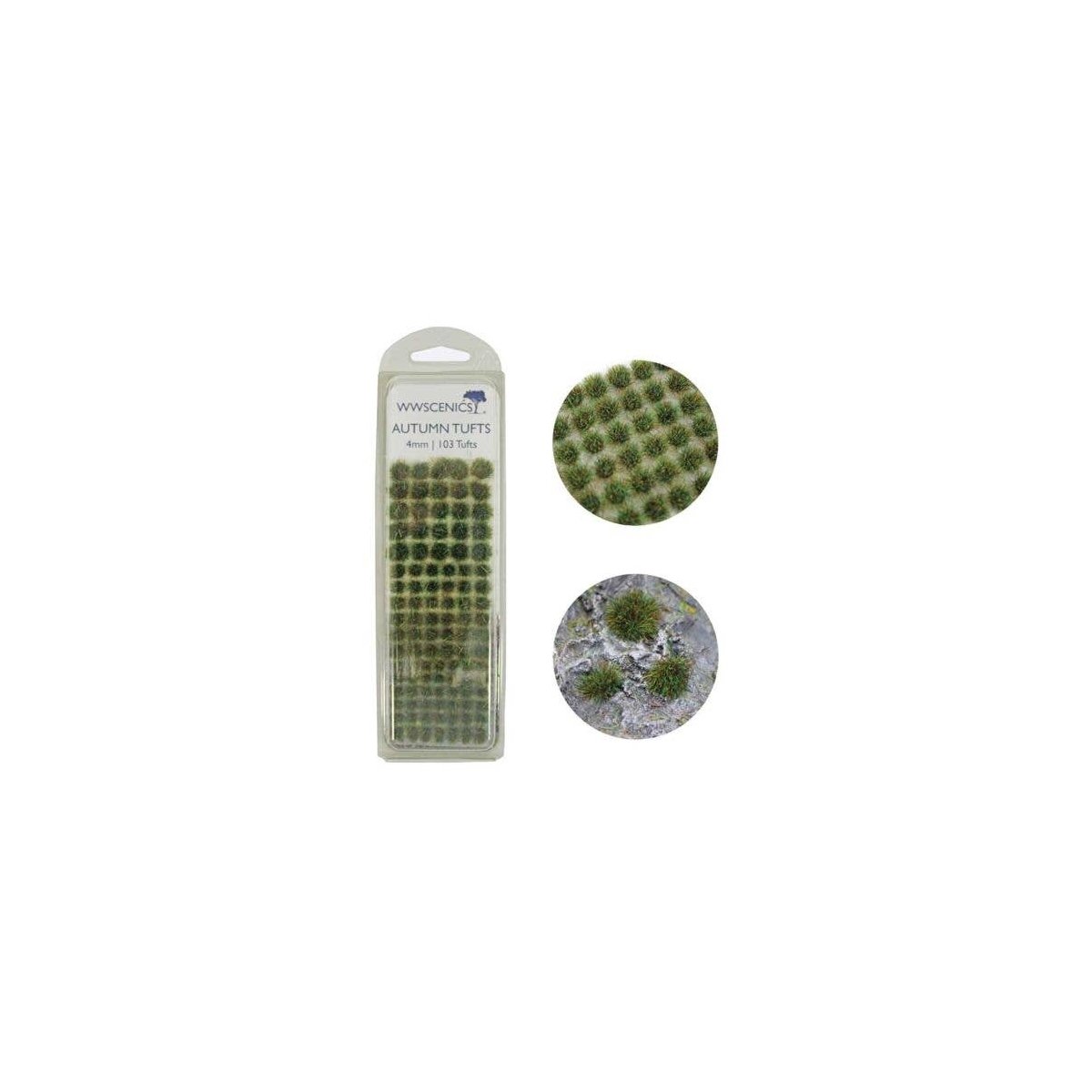 Grass Tufts 5/32′ 4mm -- Autumn/Fall pkg(103), All Scales, Peco W3TAU4