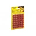 Grass Tufts XL -- Blooming Red Flowers 3/8′ 9mm Fiber Tufts pkg(42), All Scales, Noch Gmbh & Co 7042