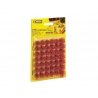 Grass Tufts XL -- Blooming Red Flowers 3/8′ 9mm Fiber Tufts pkg(42), All Scales, Noch Gmbh & Co 7042