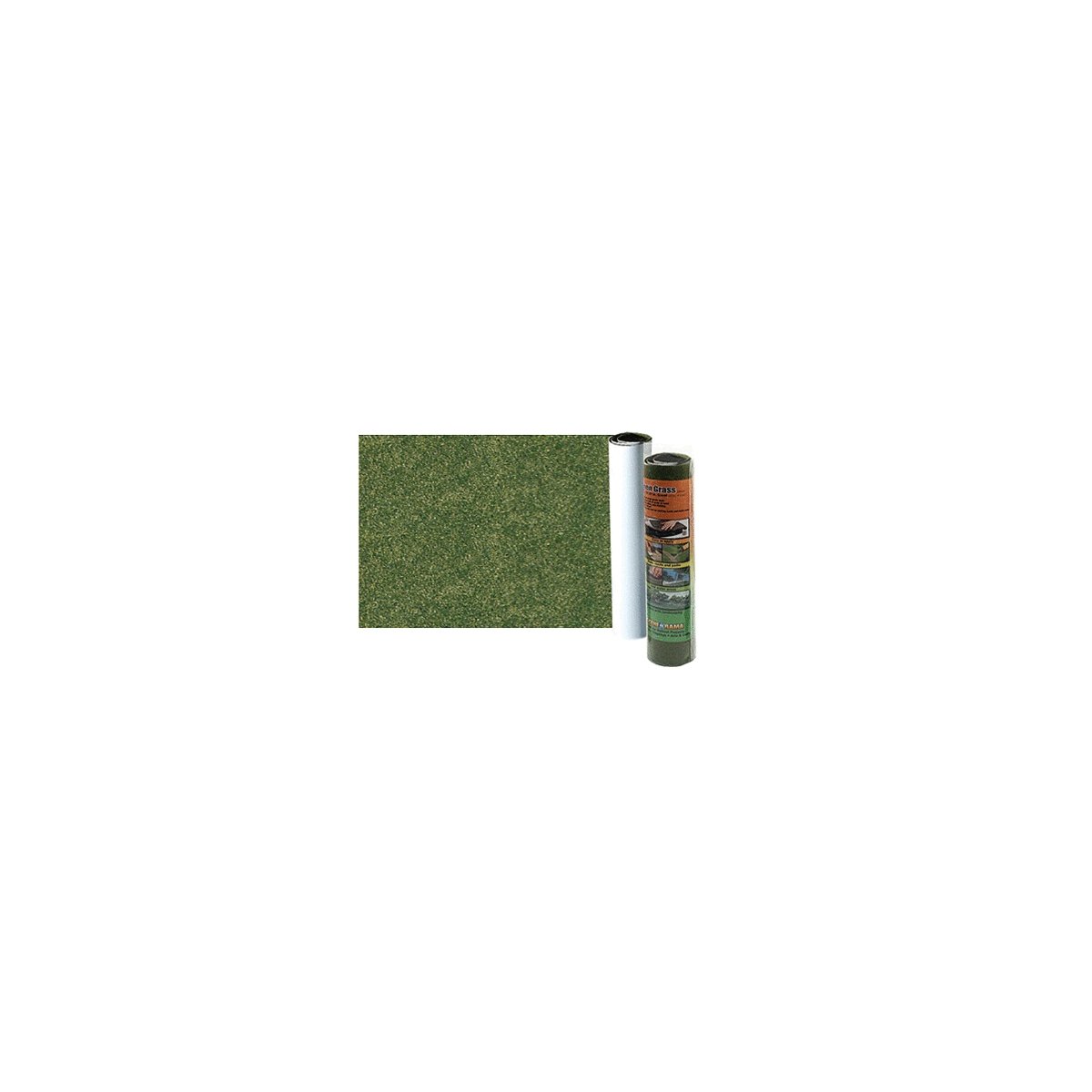Scene-A-Rama(TM) ReadyGrass(TM) Mat -- Green Grass 10-3/4 x 16-1/4′ 27.3 x 41.2cm, All Scales, Woodland Scenics 4161