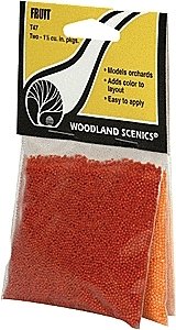 Fruit - Turf Material -- Apples (red) & Oranges, All Scales, Woodland Scenics 47