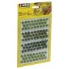 Grass Tufts -- Light, Medium and Dark Green Field Plants, 1/4′ 6mm Fibers pkg(104), All Scales, Noch Gmbh & Co 7133