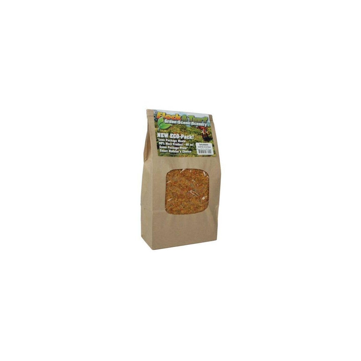 Flock & Turf Ground Cover ECO-Pak 48oz 1.4L -- Early Autumn Blend, All Scales, Scenic Express 870E