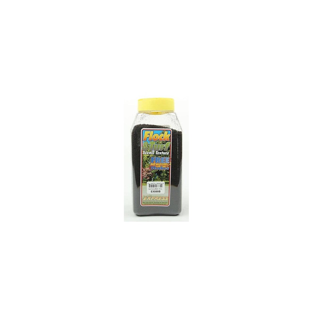 Flock & Turf - Scenic Foams & Ground Textures - Blended Tones - 32 Ounces -- Dark Humus Bl, All Scales, Scenic Express 888B