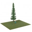 Static Grass Flocking -- Green Blend 1/16′ 1.5mm Fibers, 3-1/2oz 100g, All Scales, Walthers SceneMaster 1202