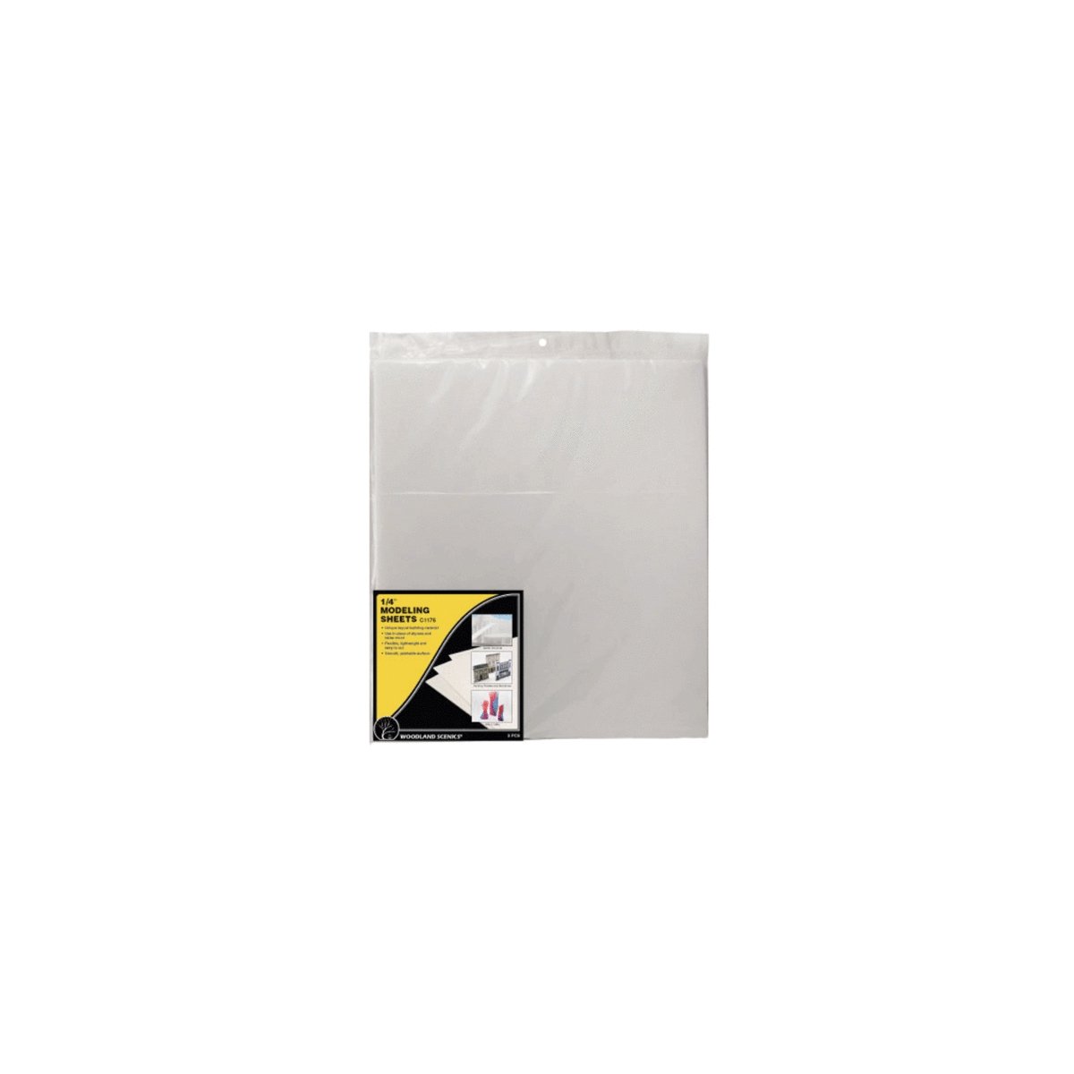 Modeling Sheets - 16 x 18` 40.6 x 45.7cm -- 1/4` .64cm Thick pkg(2), All Scales, Woodland Scenics 1176
