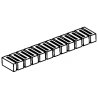 Risers - SubTerrain System -- 1` x 2` 2.5 x 61cm pkg(4), All Scales, Woodland Scenics 1407