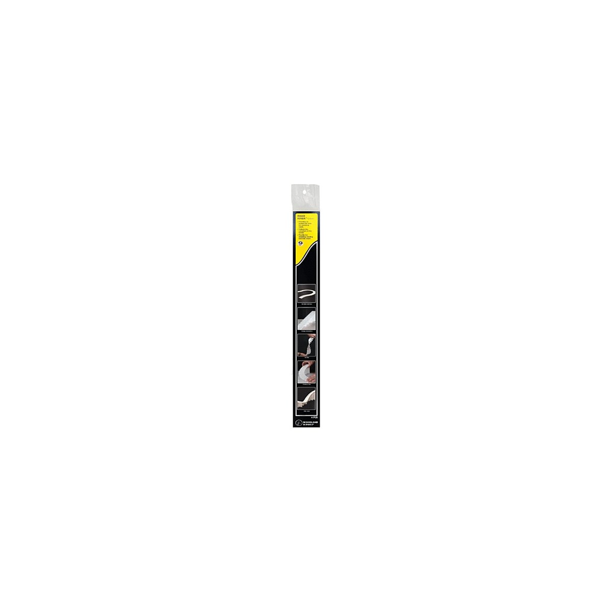 Road Riser -- 1/4 x 2-1/2 x 24′ pkg(4), All Scales, Woodland Scenics 1181