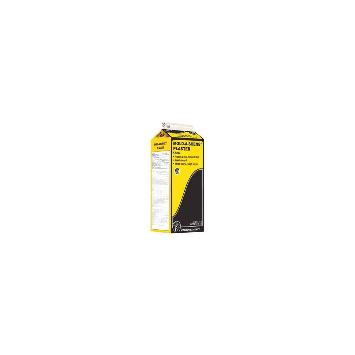 Mold-A-Scene Plaster(TM) -- Dry - 1/2-Gal 1.89L, All Scales, Woodland Scenics 1202