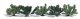 Summer Bushes - Assembled -- 1-3/8′ 3.5cm pkg(5), All Scales, Busch Gmbh & Co Kg 6061