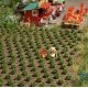 Strawberry Plants -- Kit pkg(40), HO, Busch Gmbh & Co Kg 1265