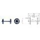 Double spoked wheel set for AC operation, HO, Roco 6563