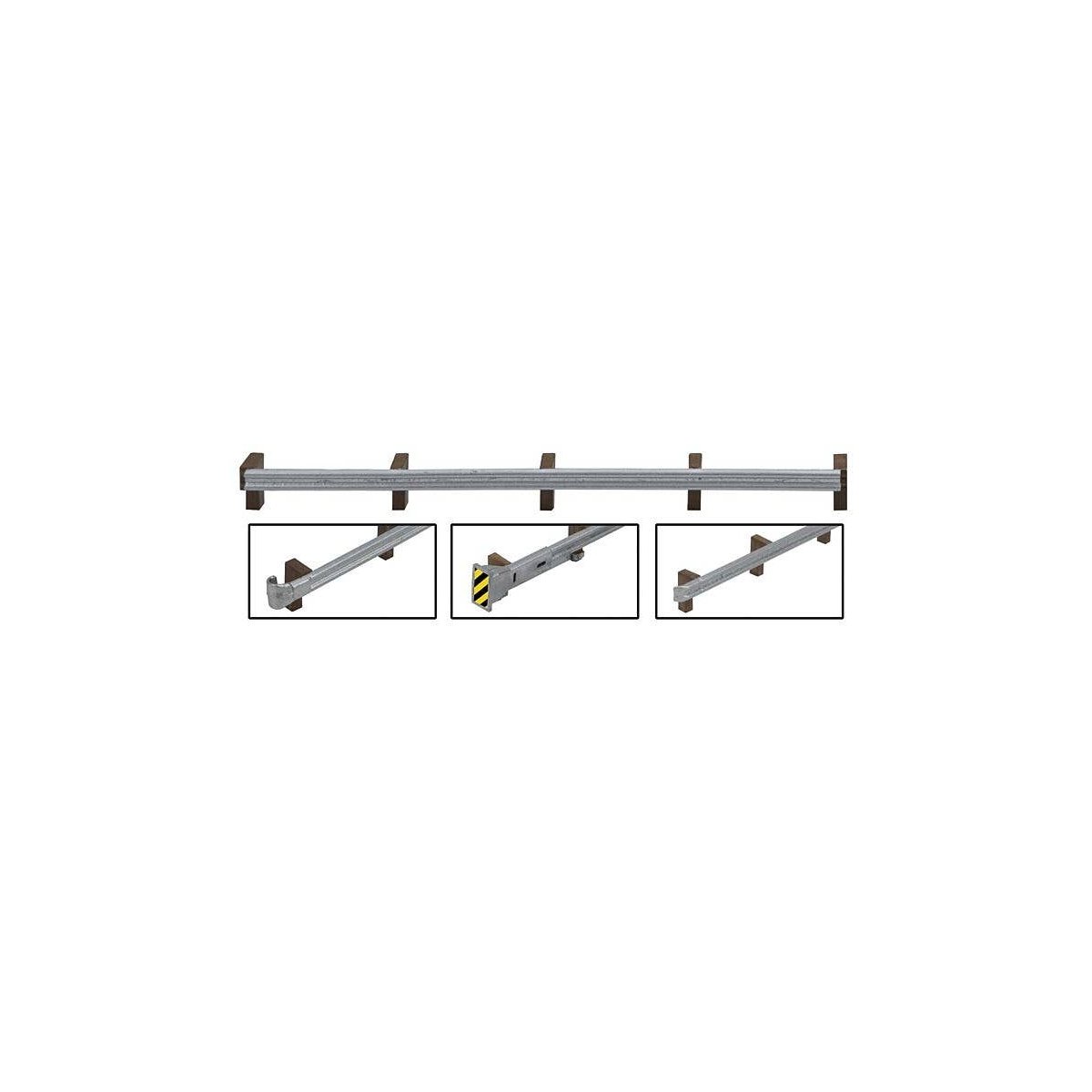 Roadway Guardrails -- Kit - 200′ 60.9m Scale Long, HO, Walthers SceneMaster 4176