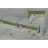 Concrete Curbs and Sidewalks -- Kit pkg(28), HO, Walthers Cornerstone 3187