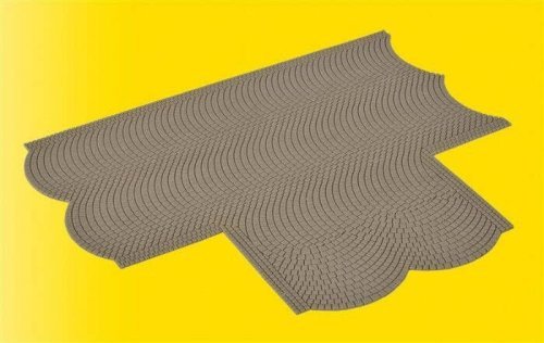 Cobblestone Street T Intersection -- 8-11/16 x 7-11/16′ 22 x 19.5cm, HO, Vollmer Gmbh 48243