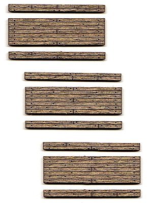 Weathered 1-Lane Wood Grade Crossing -- Kit pkg(3), N, Blair Line 14