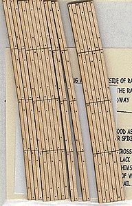 Laser-Cut Curved 2-Lane Wood Grade Crossing pkg(2) -- 36′ Radius, HO, Blair Line 130
