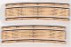 2-Lane Curved Laser-Cut Wood Grade Crossing 2-Pack -- 32-35′ Radius, HO, Blair Line 2802