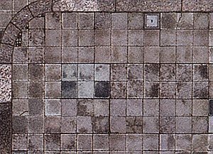 Printed Surface Sheets pkg(2) Each 8-1/4 x 5-13/16 x 1/64′ 210 x 148 x 0.6 -- Sidewalk Plate, HO, Busch Gmbh & Co Kg 7418