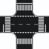 Flexible Pavement Sheet - 8-5/8 x 8-5/8′ 22 x 22cm -- Crossing (Asphalt), HO, Noch Gmbh & Co 60712