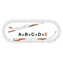 ROCO LINE track set E, HO, Roco 42023