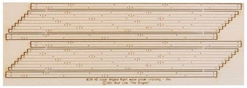 Wood Grade Crossing pkg(2) -- Right Angled, HO, Blair Line 134