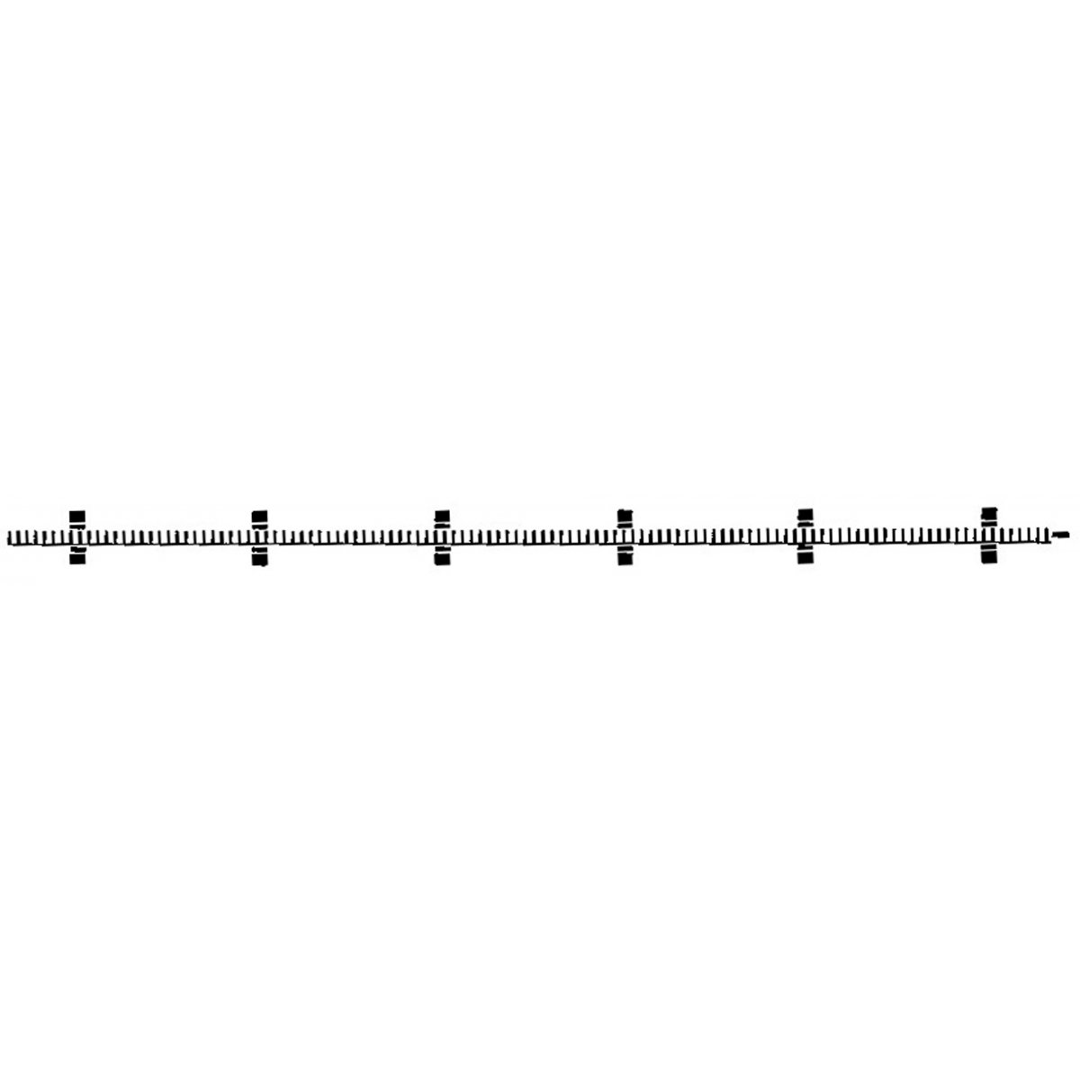 Flexible rack track for FLEISCHMANN PROFI track, HO, Roco 6412