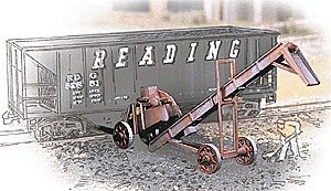 Old-Time Coal Conveyor 3-Pack -- Kit, HO, Walthers Cornerstone 3520