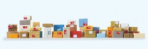 Parcels pkg(40), HO, Preiser Kg 17703