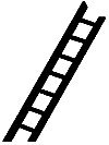 ABS Ladder -- HO Scale 5′ Long, HO, Plastruct Inc 90422