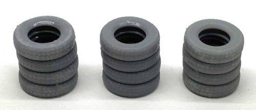 Stack of 4 Tires - 3-D Printed Kit -- pkg(4), HO, Phoenix Precision Models 31540