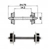 Wheel set -- Radsatz -- RP-25 - HO - Roco 40266