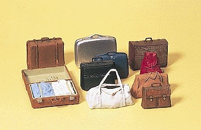 Assorted Luggage, G, Preiser Kg 45218