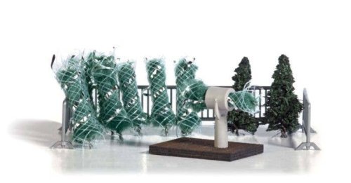 Christmas Tree Lot Miniature Scene, HO, Busch Gmbh & Co Kg 1182