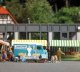 Little Thieves - Action Set -- 2 Cats w/Fish, 2 Dogs w/Sausage, Bucket, Bin, HO, Busch Gmbh & Co Kg 7993