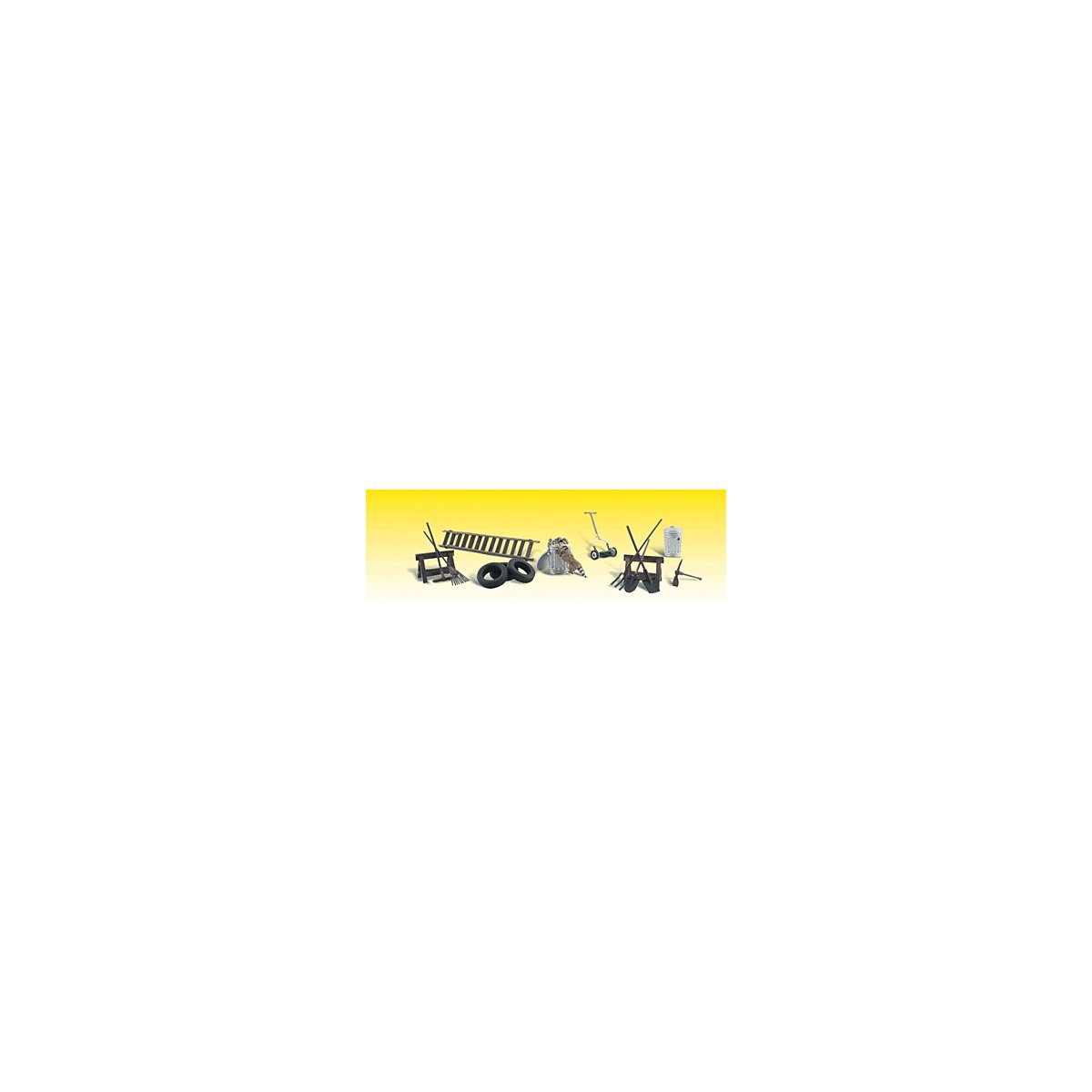 Scenic Accents(R) Figures -- Garage Treasures pkg(13), N, Woodland Scenics 2212