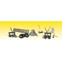 Scenic Accents(R) Figures -- Garage Treasures pkg(13), N, Woodland Scenics 2212