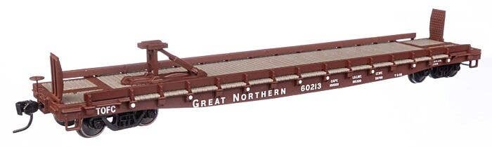 53′ GSC Piggyback Service Flatcar - Ready to Run -- Great Northern 60213, HO, WalthersMainline 50505