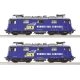 2-piece set: Electric locomotives 421 373-2 and 421 381-5, WRS, HO, Roco 7500045