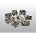 Scenic Details(R) (Unpainted Metal Castings) -- Assorted Skids, HO, Woodland Scenics 204