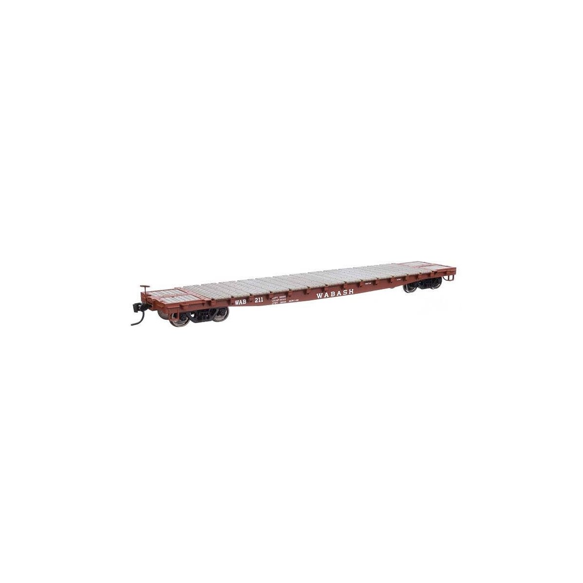 53′ GSC Flatcar - Ready to Run -- Wabash 211, HO, WalthersMainline 6629